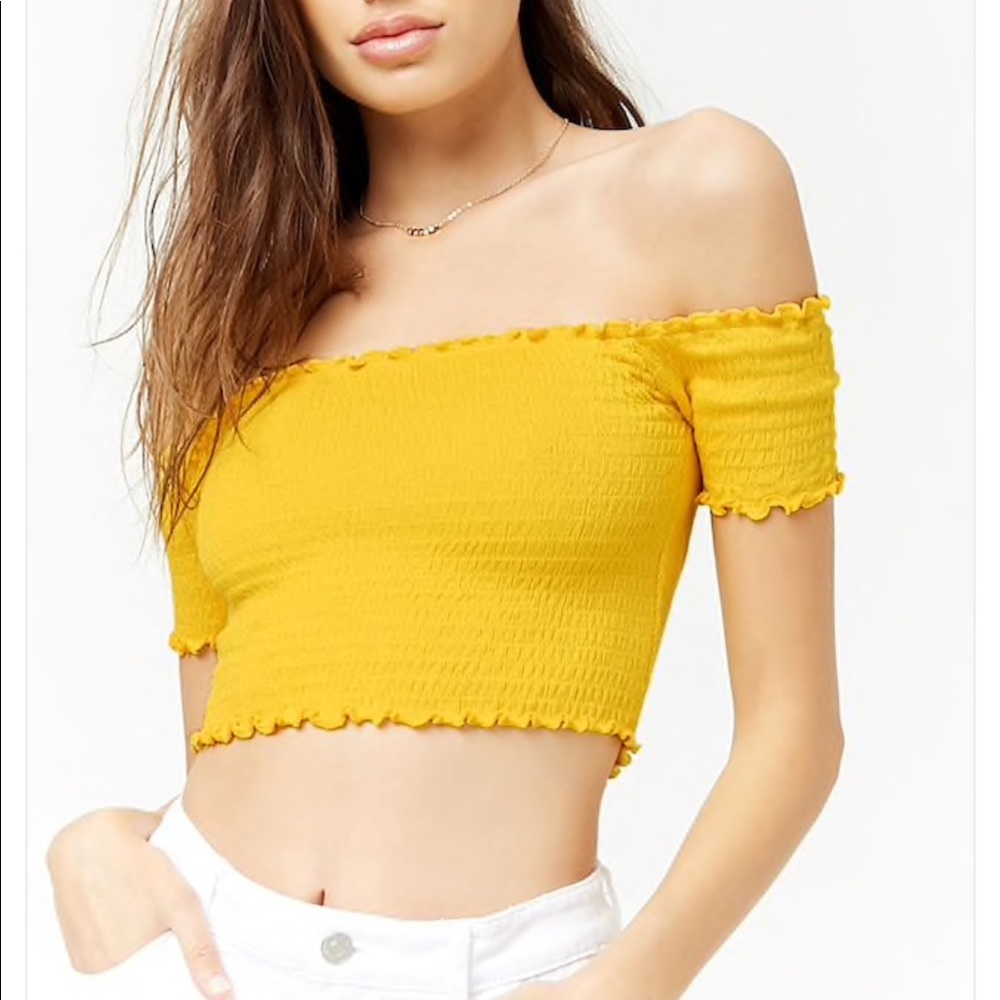 Forever 21 Cropped Off the Shoulder Top